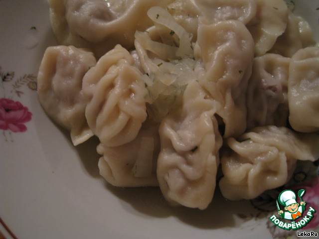 Method manual molding dumplings