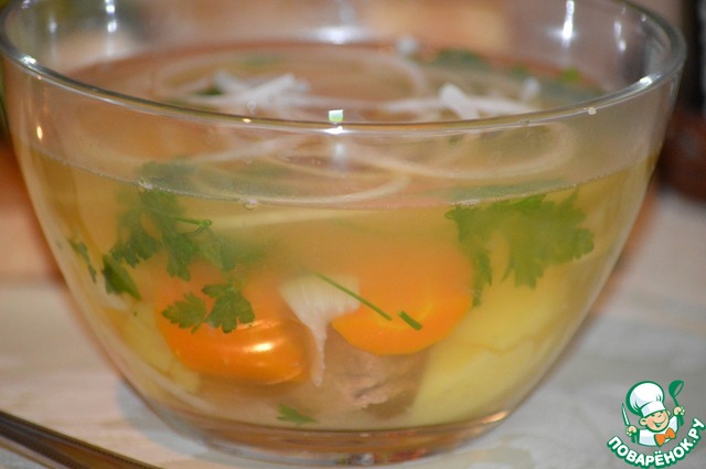 Soup beef in slow cooker