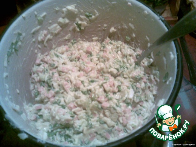 Salad with wild garlic