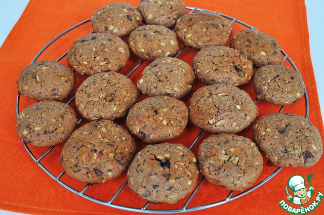 Cookies oatmeal-chocolate