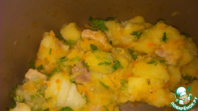 Potatoes with meat