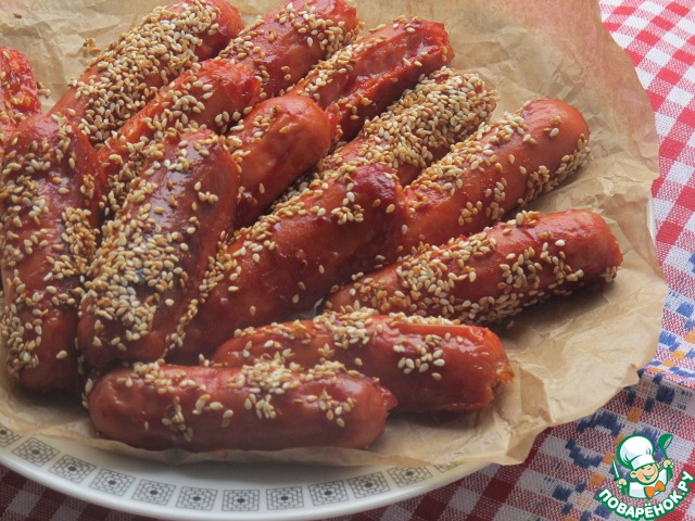 Колбаски с кунжутом