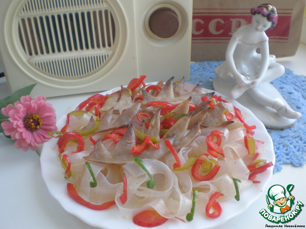 The scallops and chicken
