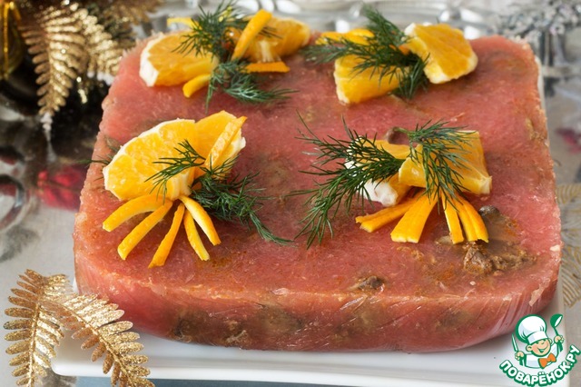 Chicken liver with grapefruit jelly