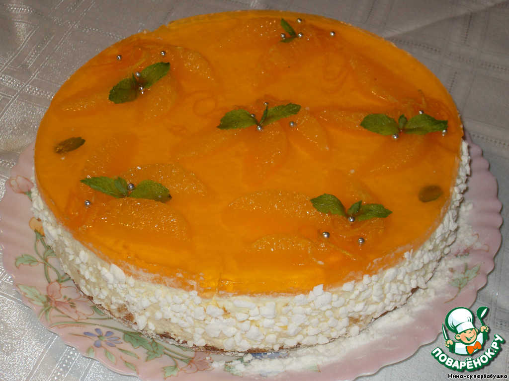 Orange cheesecake 