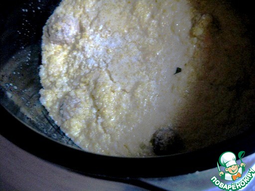 Polenta with meatballs