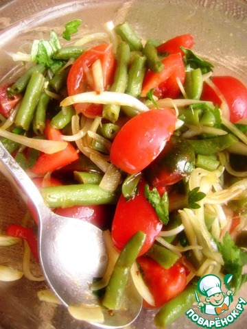 My salad of green beans