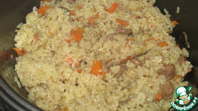 Uzbek pilaf in multivarka