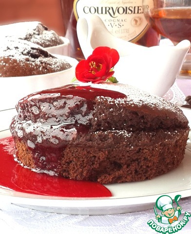 Chocolate and cognac cake 