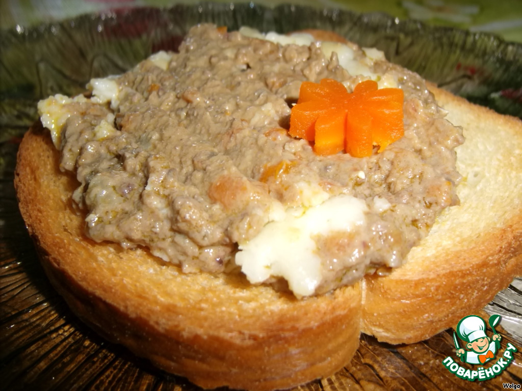 Pate, liver-and-vegetable 