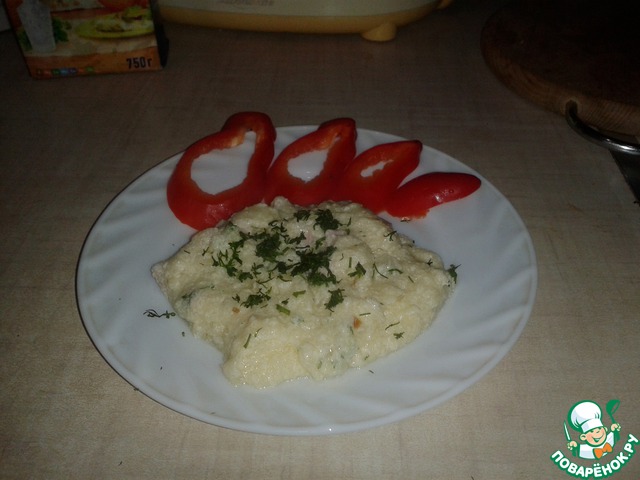 Scrambled eggs a La banush from the slow cooker