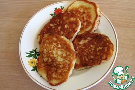 Cottage cheese-Apple pancakes