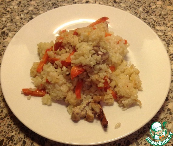 Pilaf traditional in Russian