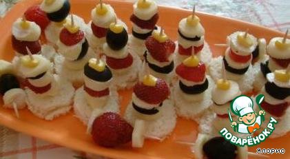 Appetizer with cheese