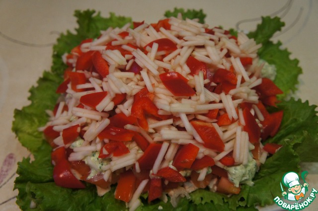 Salad with feta cheese