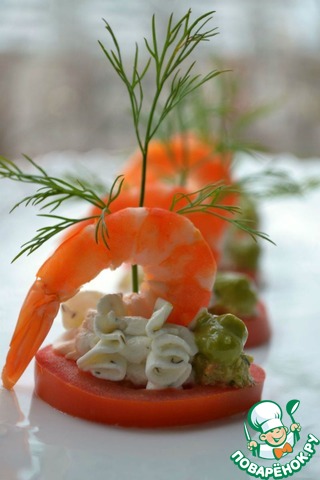 Easy appetizer with shrimp