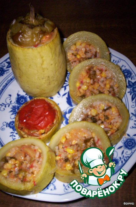 Порционная овощная закуска из кабачка