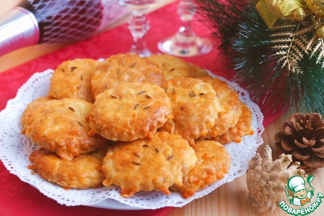 Cheese biscuits with cumin