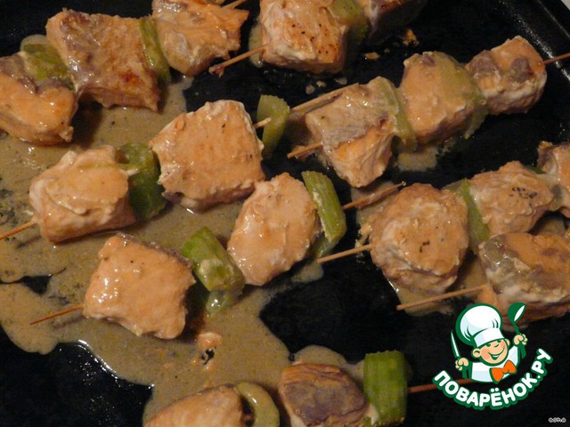 Skewers of Salmon