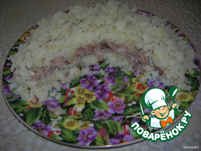 Salad with herring