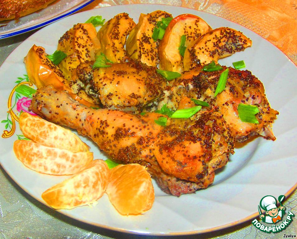 Chicken with poppy seeds