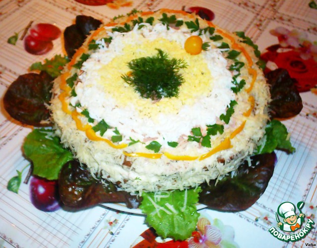 Sandwich cake with pate