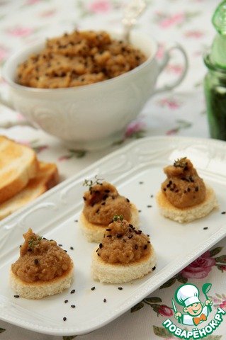 Мусс из баклажанов и чечевицы