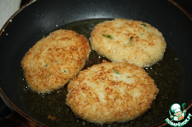 Vegetable cutlets Pollock