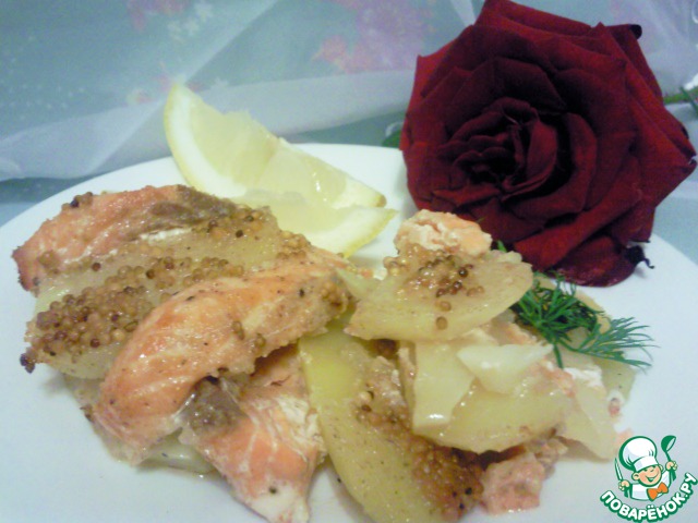 Potatoes with salmon