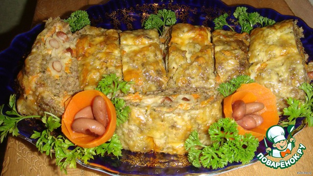 Meatloaf stuffed pasta