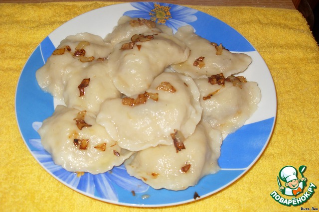 Dumplings with secret with buckwheat and mushroom filling