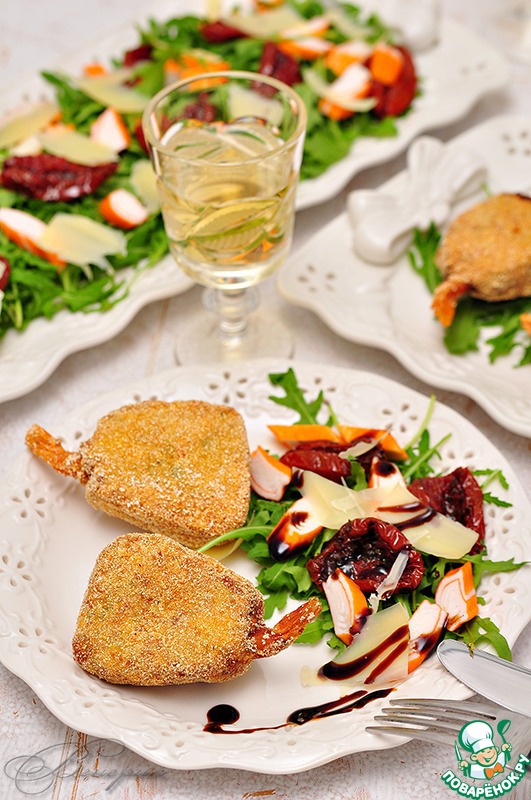 Polpette of crab sticks with zucchini