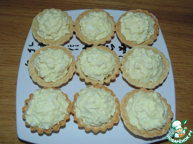 Tartlets with squid