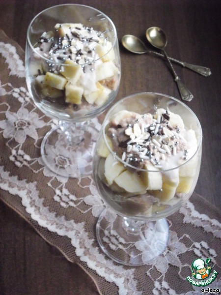 Dessert of oatmeal