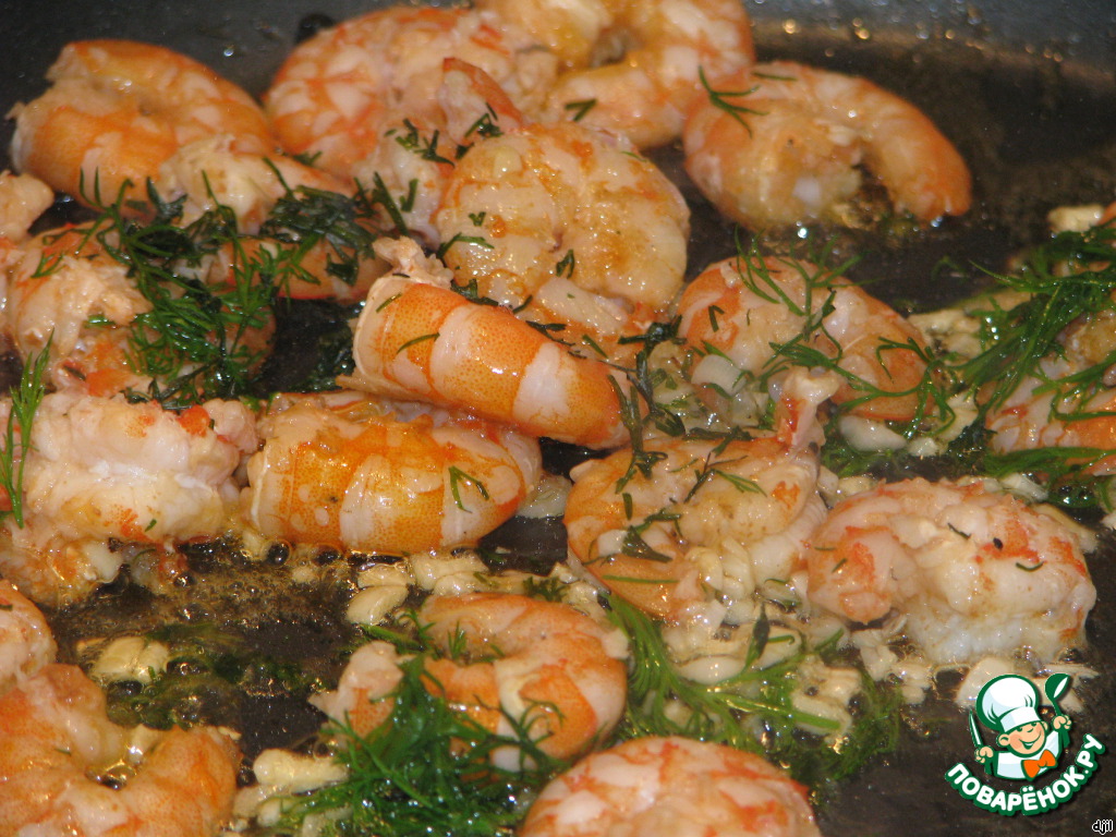 Shrimp with garlic
