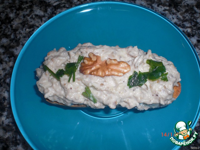 Eggplant-cheese cream