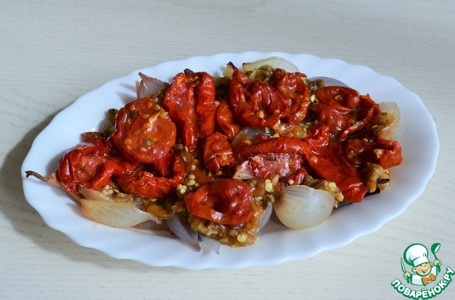 Закуска из печеных овощей