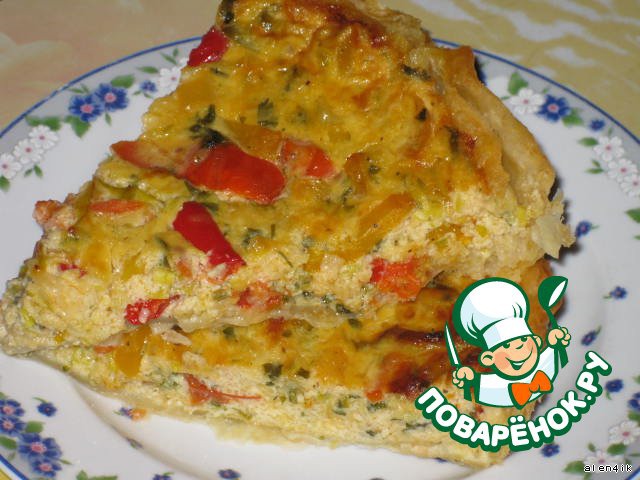 British pie with vegetables