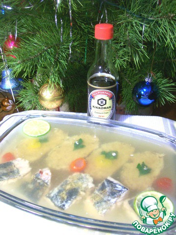 Jellied stuffed pike and Zander