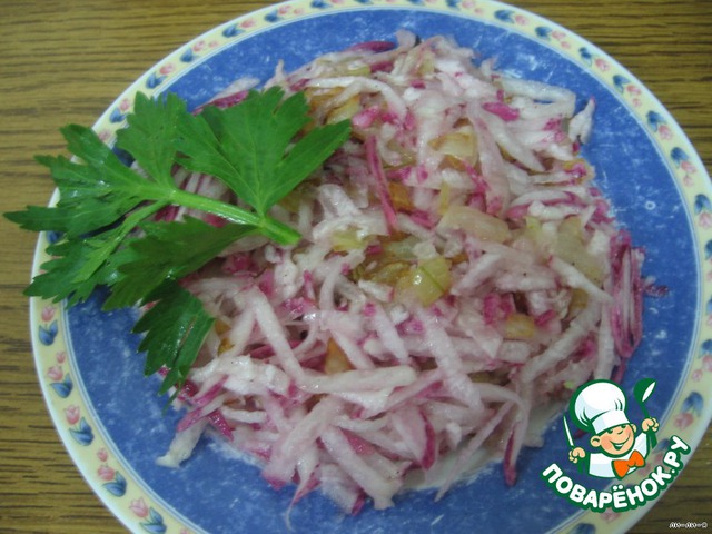 Редька с луком