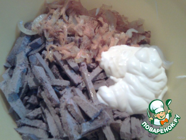 Salad of liver