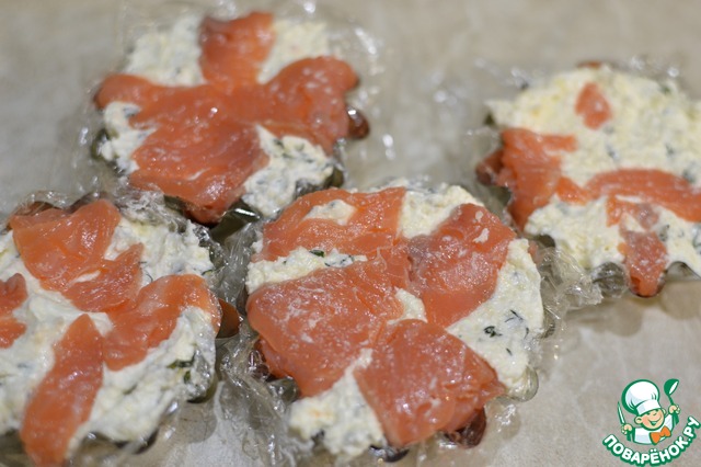Appetizer of red fish