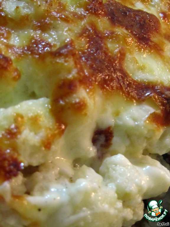 Casserole of cauliflower