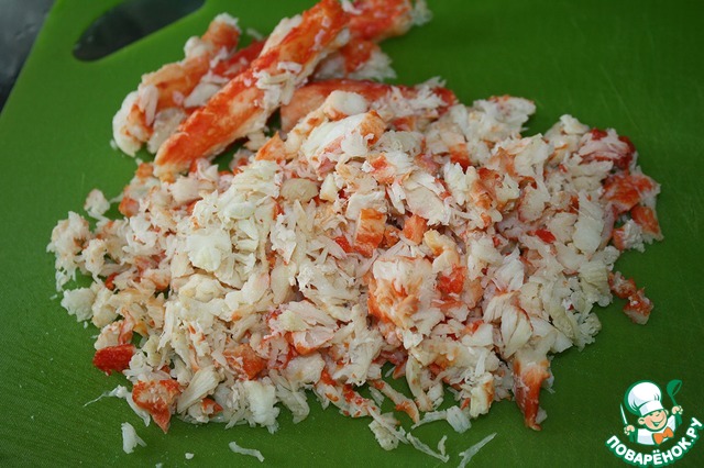 Bulgur with crab meat