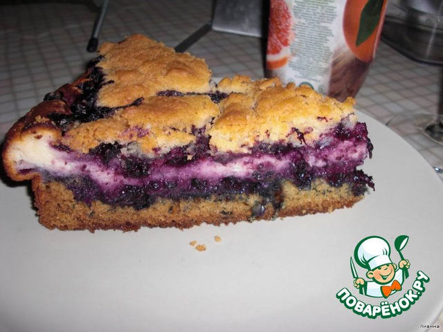 Blueberry-cheese pie