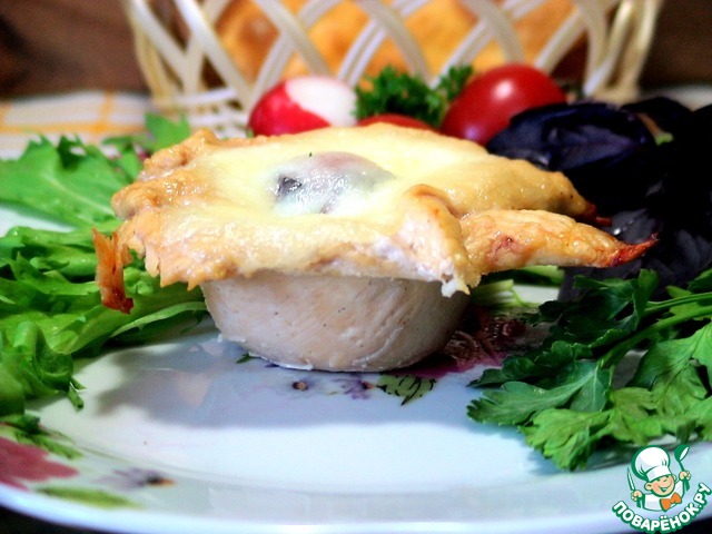 Chicken filled with tomatoes and mozzarella