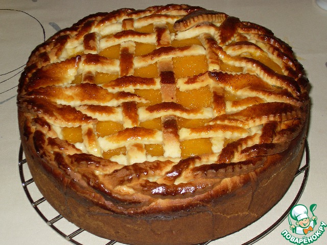 Walnut cake with dried apricots