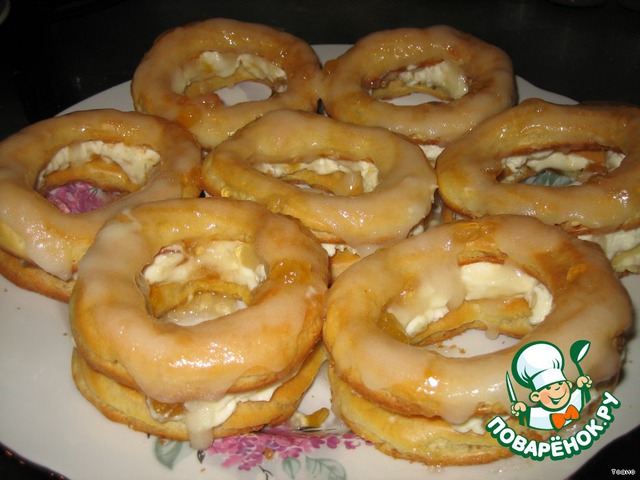 Double ring with cottage cheese