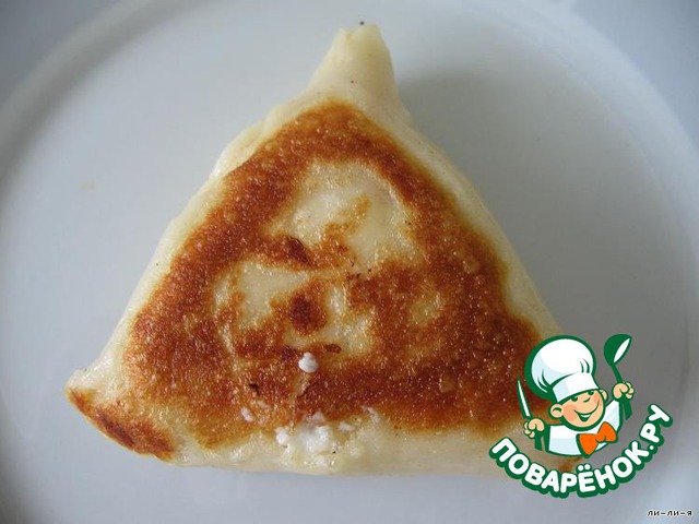 The pancakes triangular