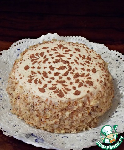 Cake with oat cakes